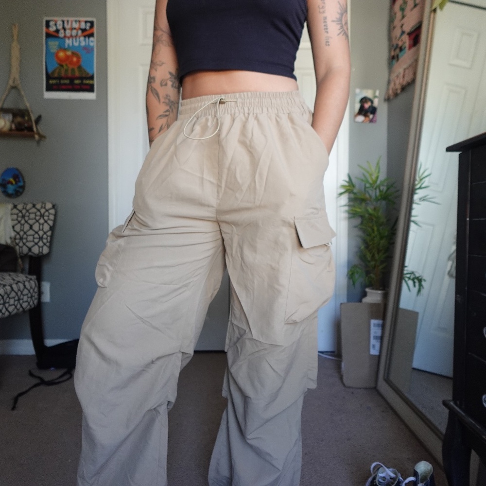 SHEIN Tan Cargo Pants